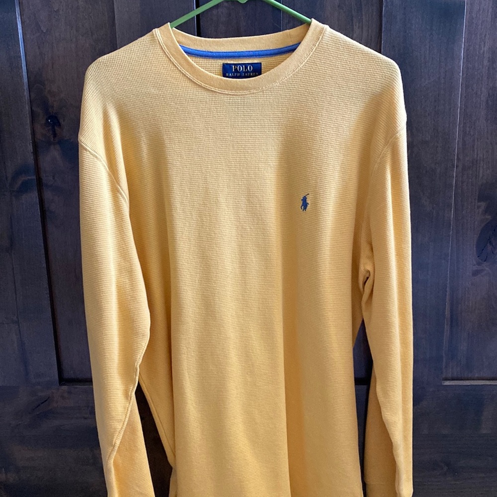 Ralph Lauren waffle knit long sleeve shirt